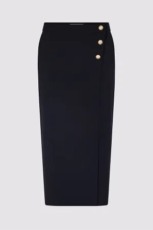 DELILEA STRAIGHT MIDI SKIRT