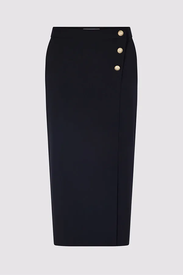 DELILEA STRAIGHT MIDI SKIRT