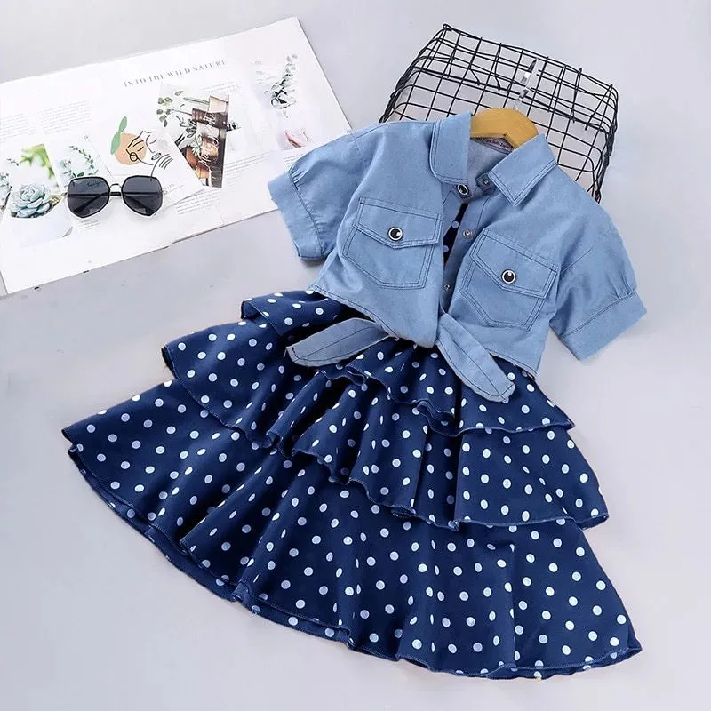 Denim with Polka Dress