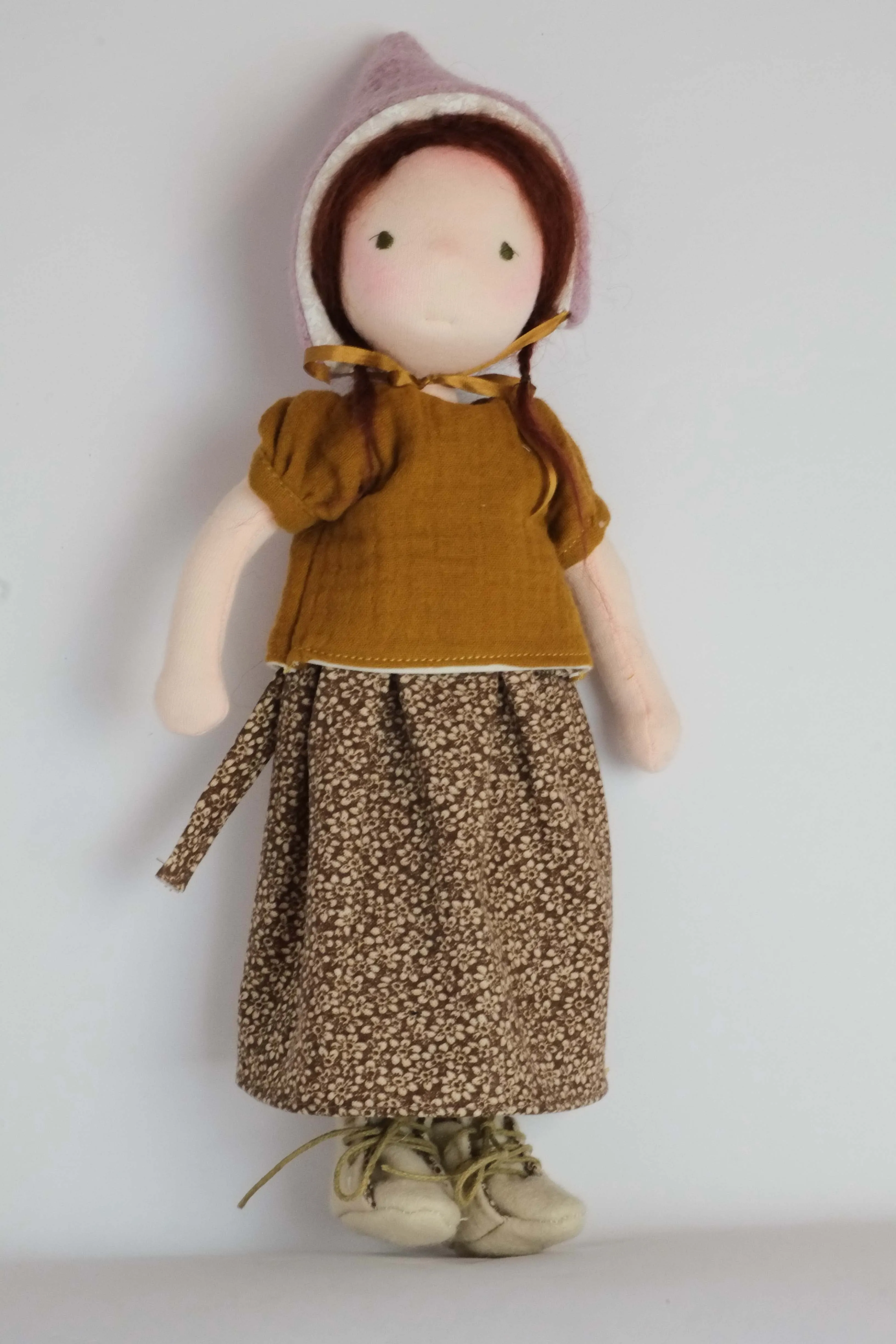 Doll Shirt | Mustard Gauze Puff Sleeve
