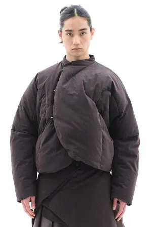 Dropped Down Coat Grey