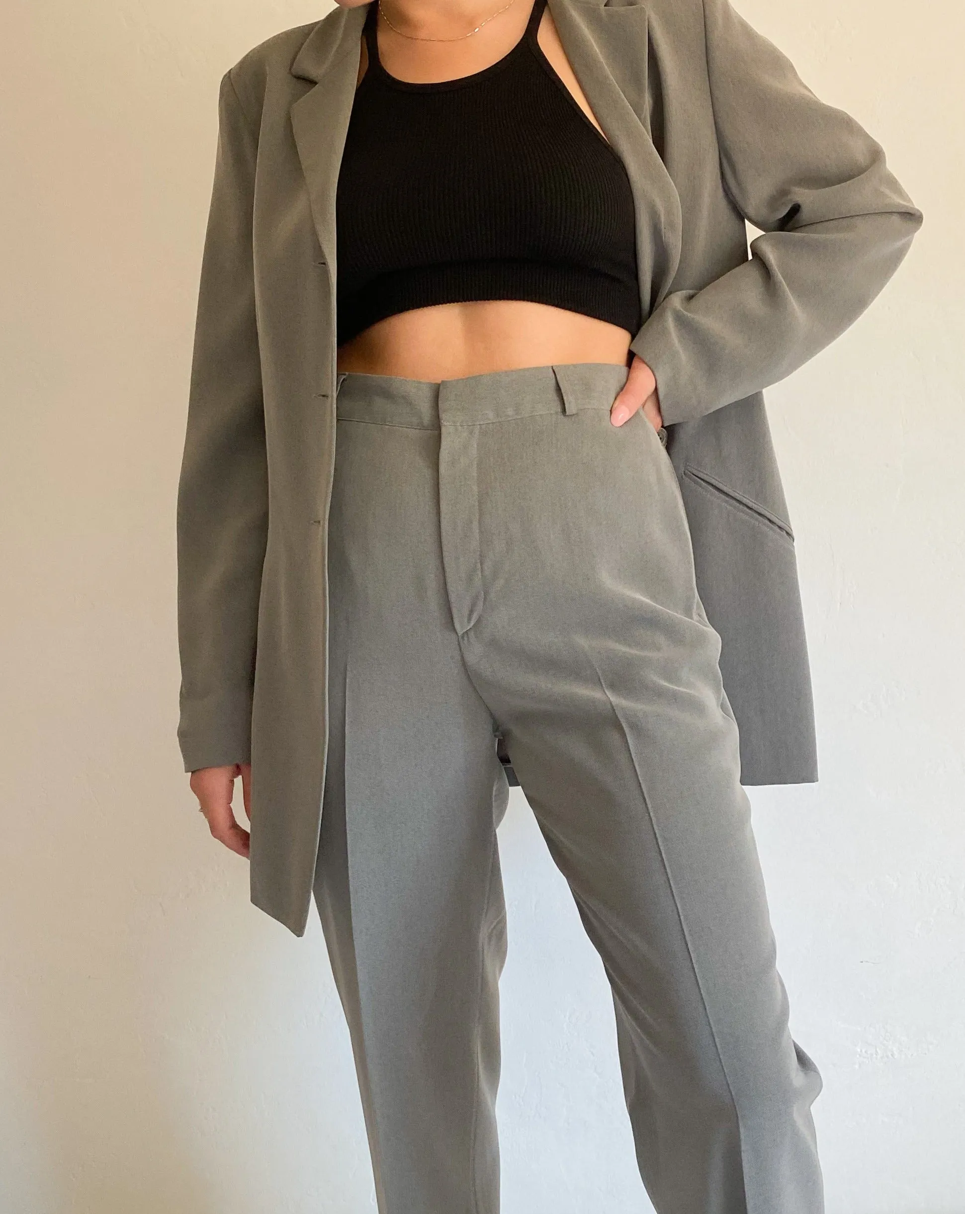 ECRU Grey Suit Set