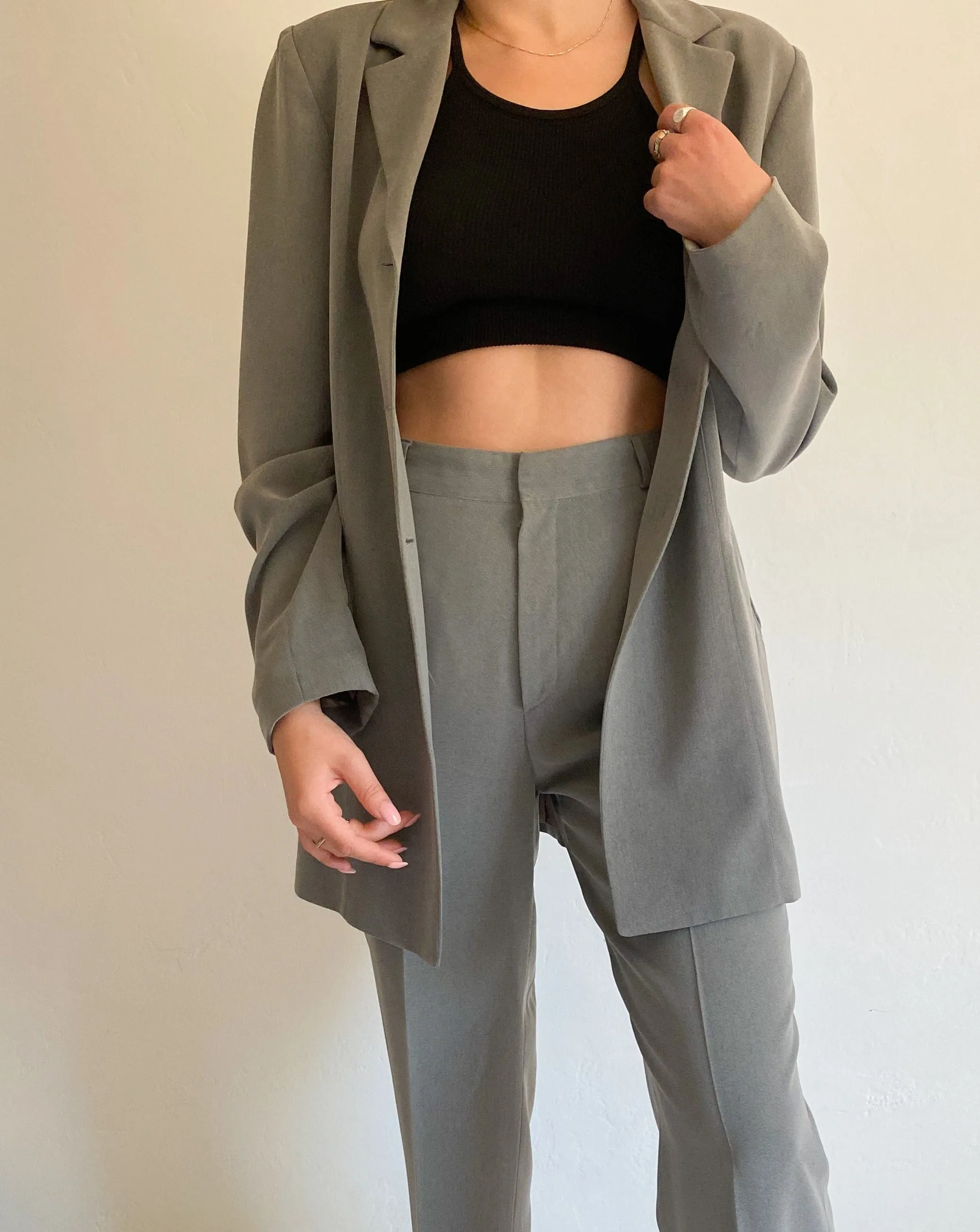 ECRU Grey Suit Set