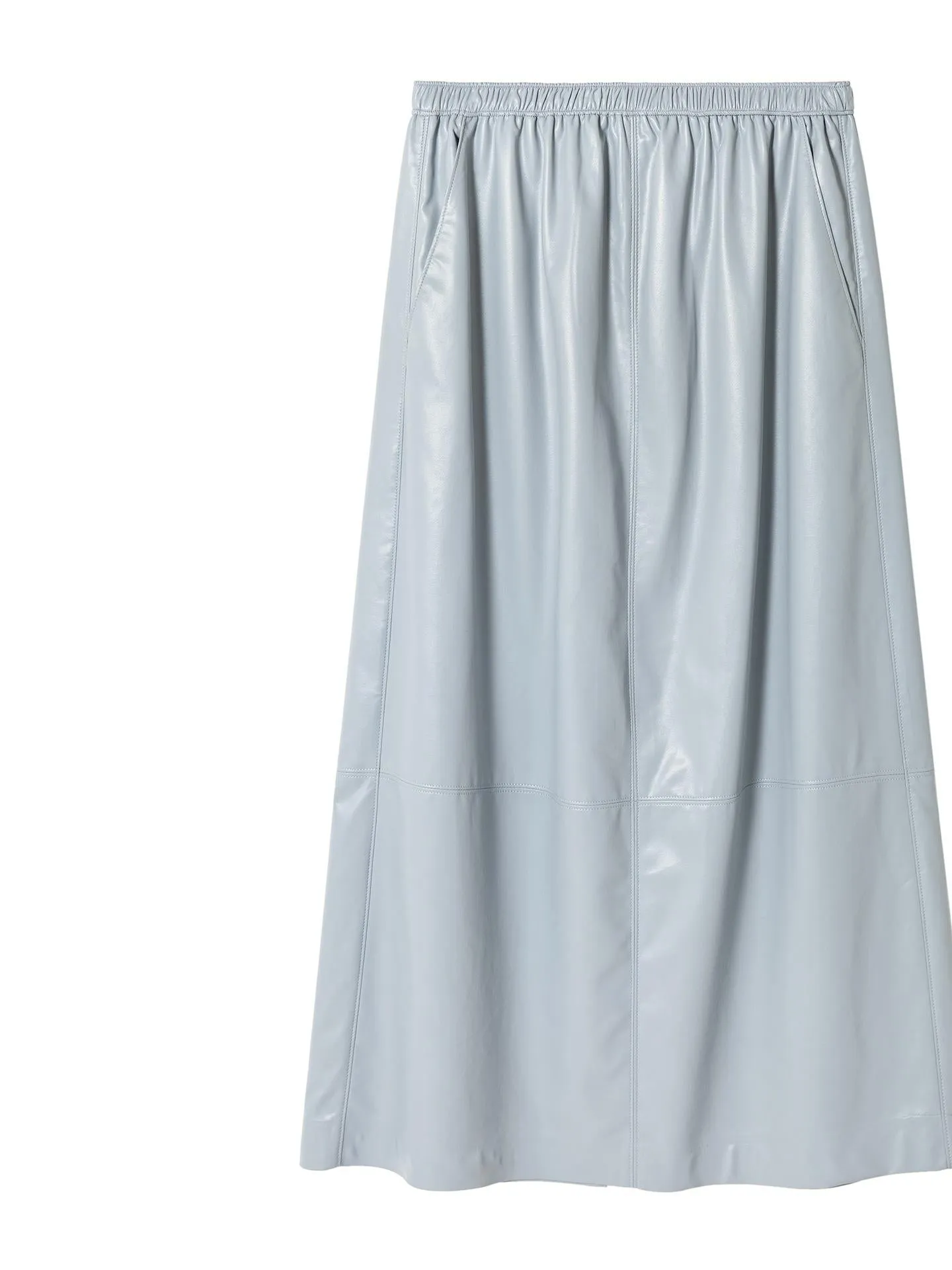 Elastic Waist Maxi Skirt