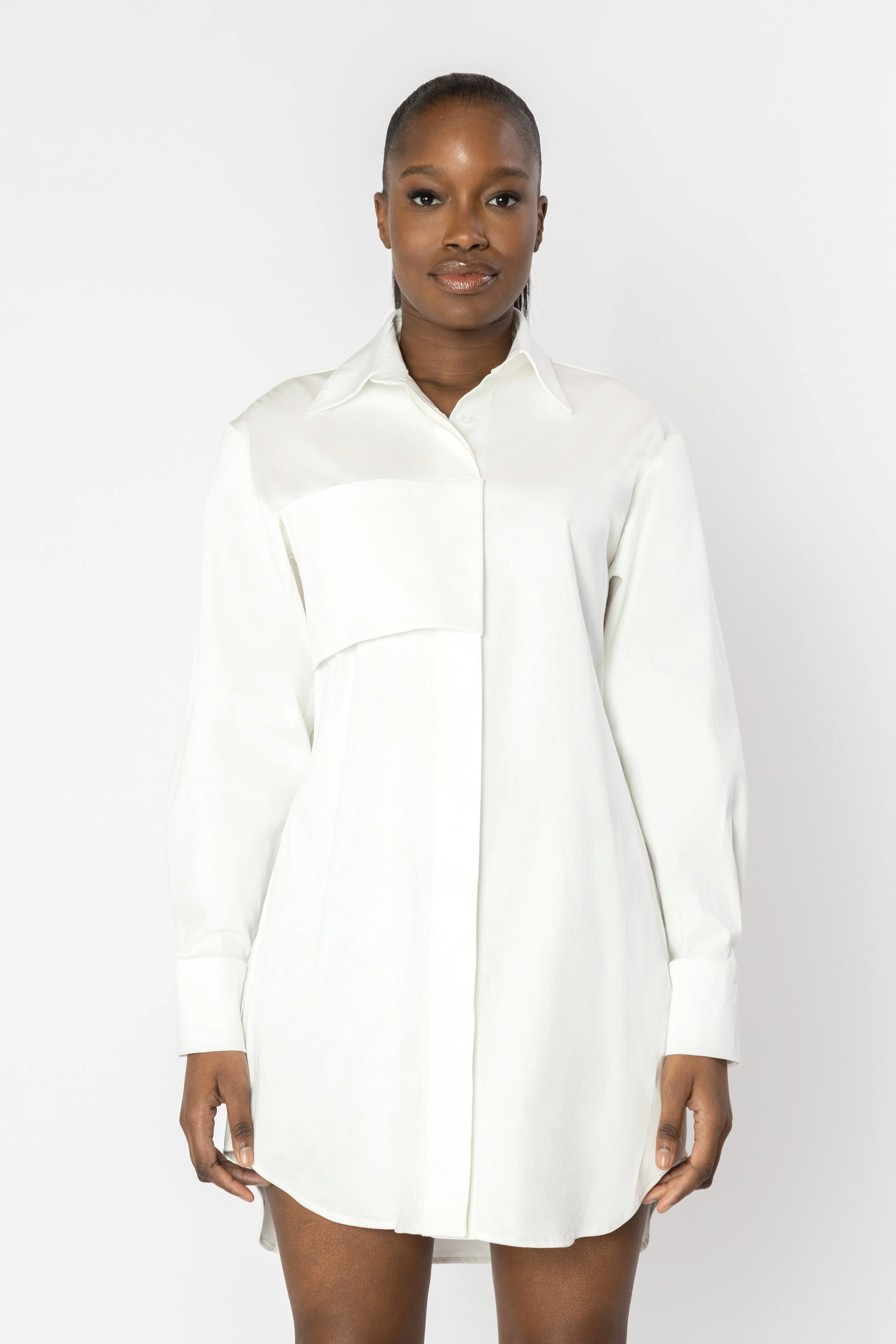 FREYA Oversized Concealed Pocket Shirt