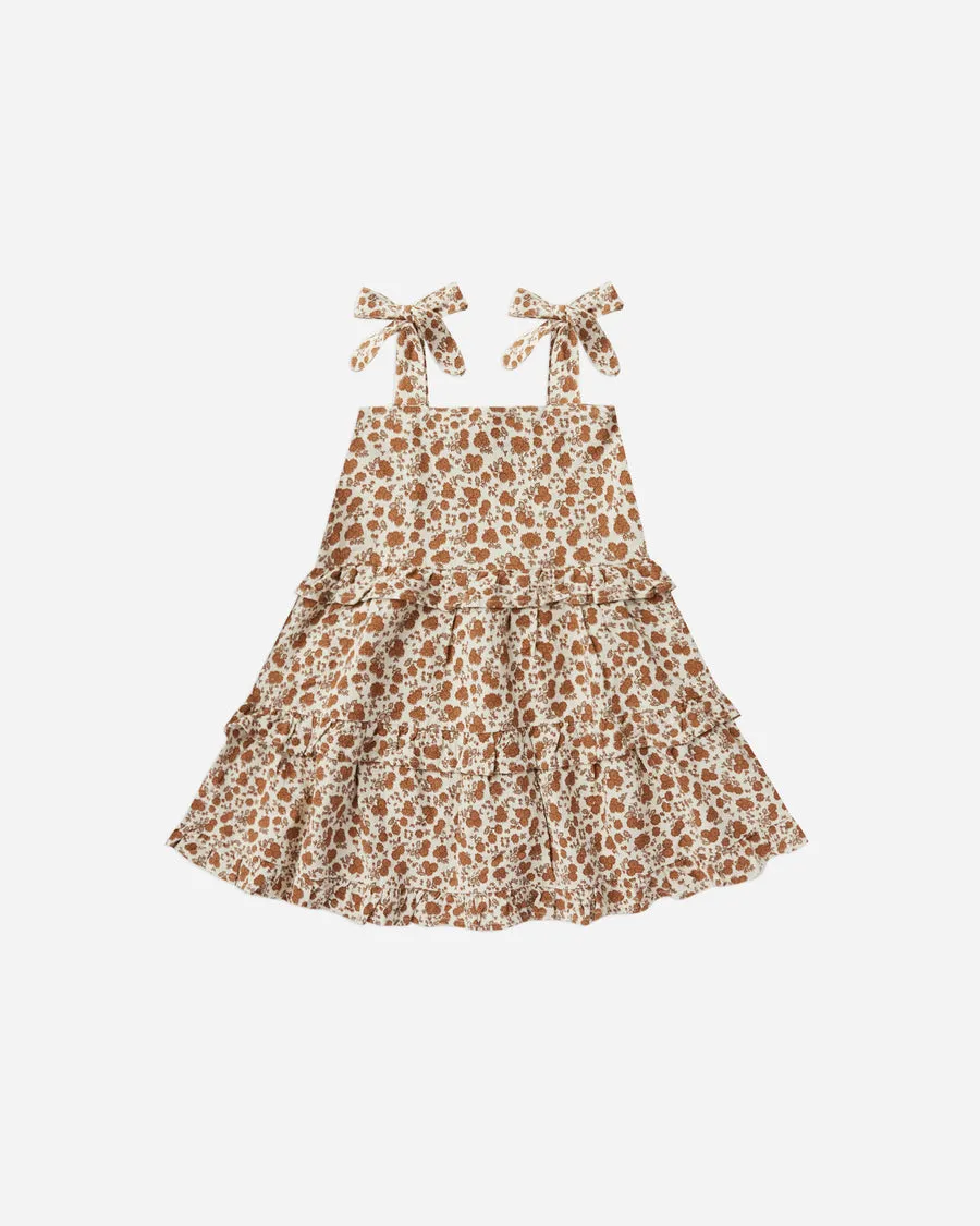 GARDEN RUFFLE SWING DRESS