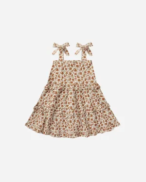 GARDEN RUFFLE SWING DRESS