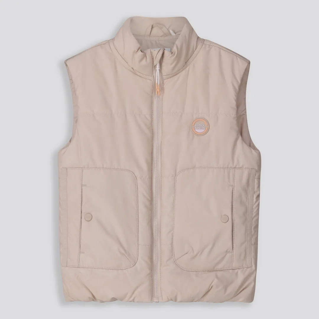Girls Gillet Puffer _ 159158 _ Stone