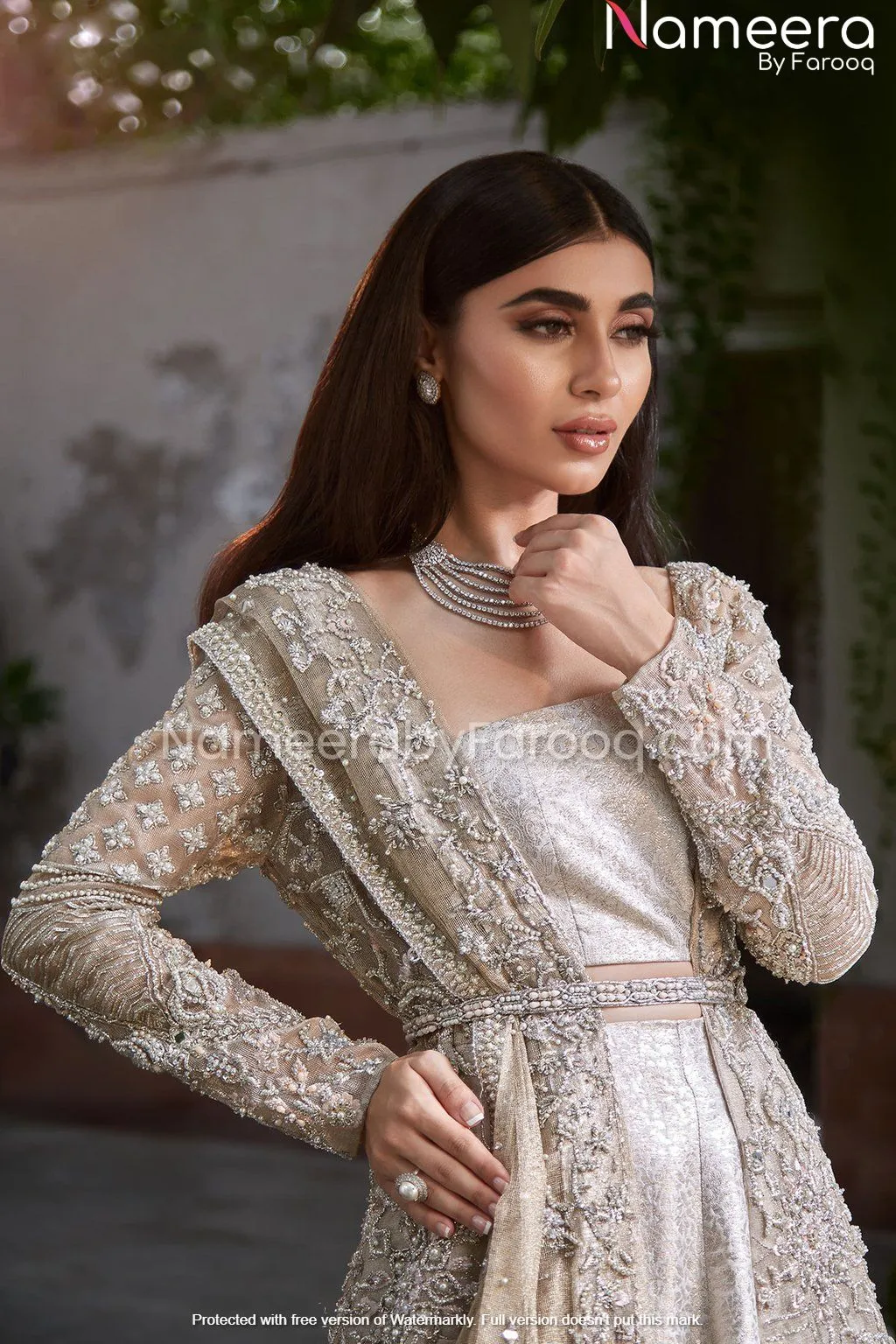 Gown Choli Designer Bridal Dresses in Pakistan #BN142