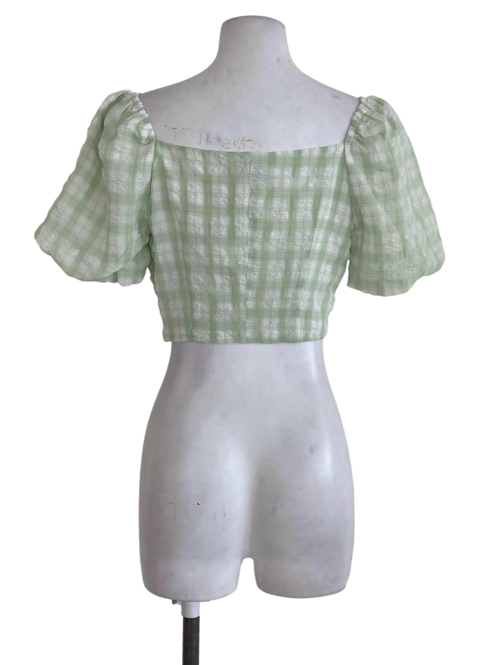 Green Tartan Top