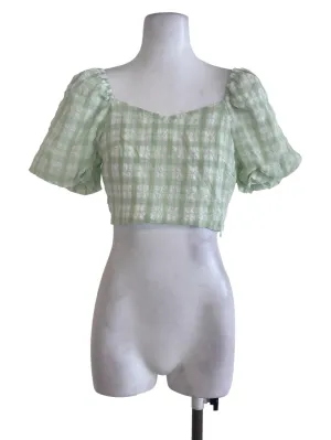 Green Tartan Top