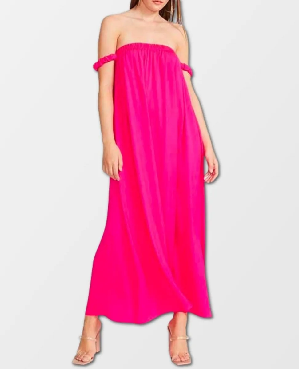 Guava Juice Pink Maxi Dress