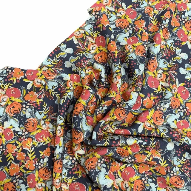 H54 | Art Gallery - Flowerfield Sunset - Rayon (2.1mtr end of bolt)