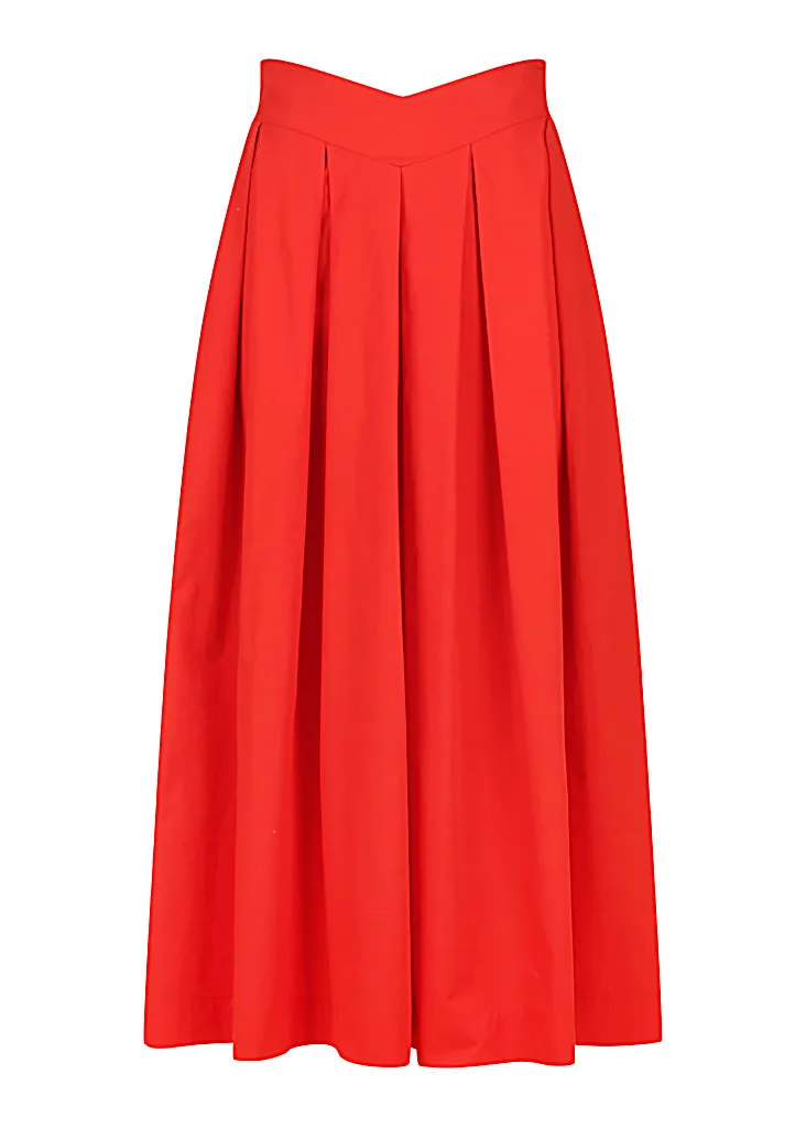 Halter Neck Crop | V Front Midi Skirt