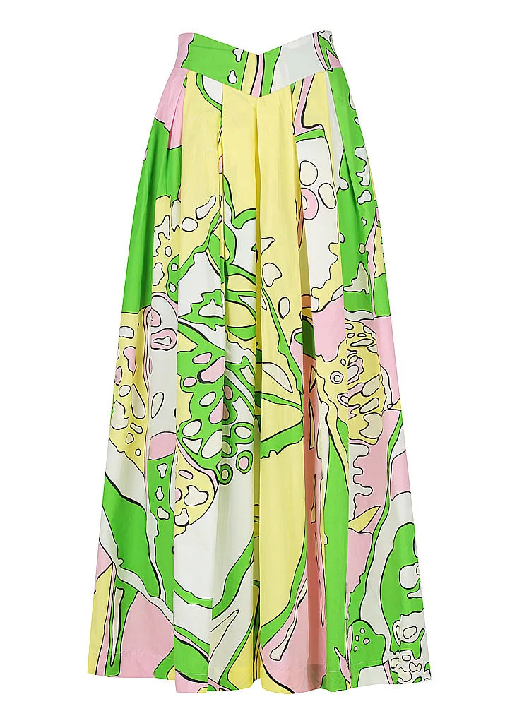 Halterneck Crop | V Front Midi Skirt