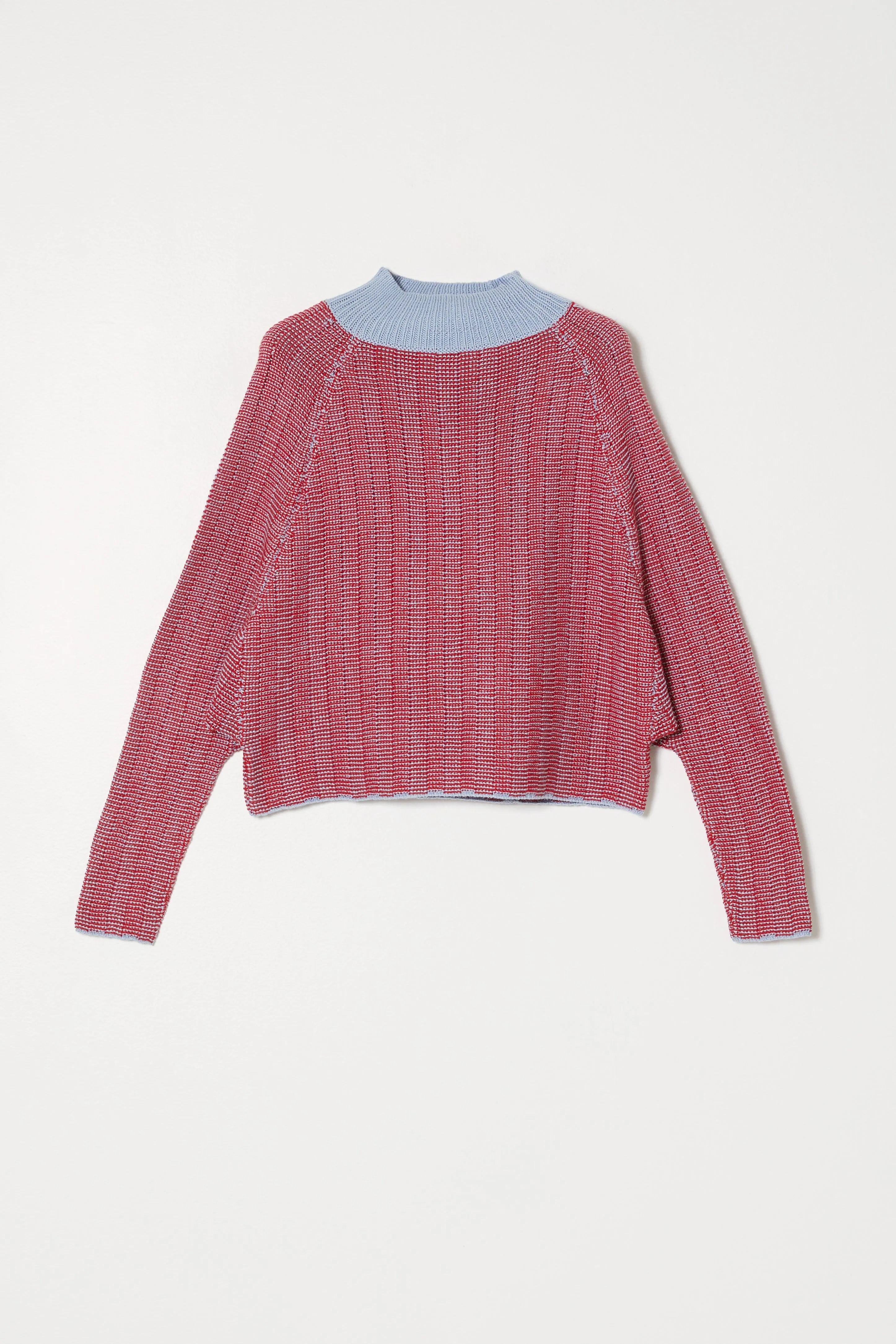 HENRIETTA TOP IN CHECKERBOARD STITCH