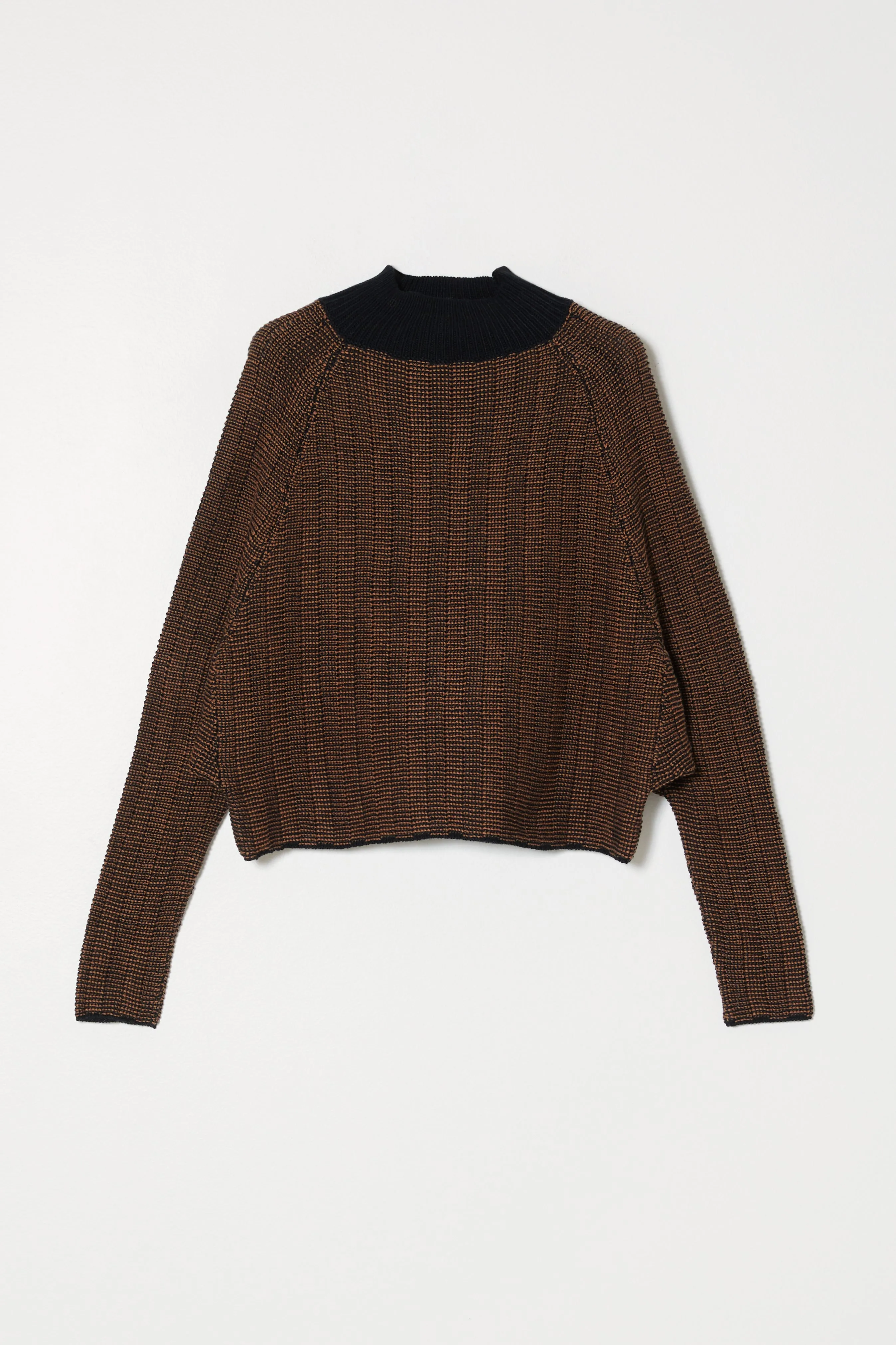 HENRIETTA TOP IN CHECKERBOARD STITCH