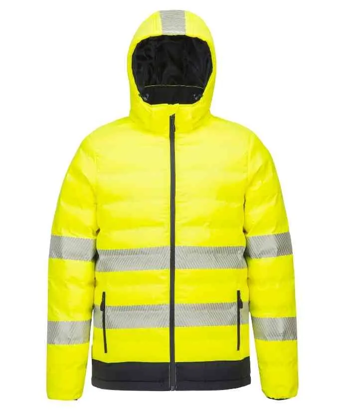 Hi Vis Ultrasonic Heated Tunnel Jacket