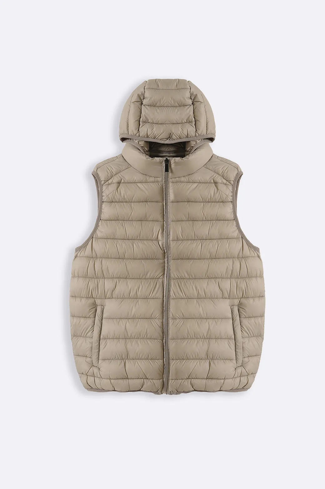 HOODED GILET