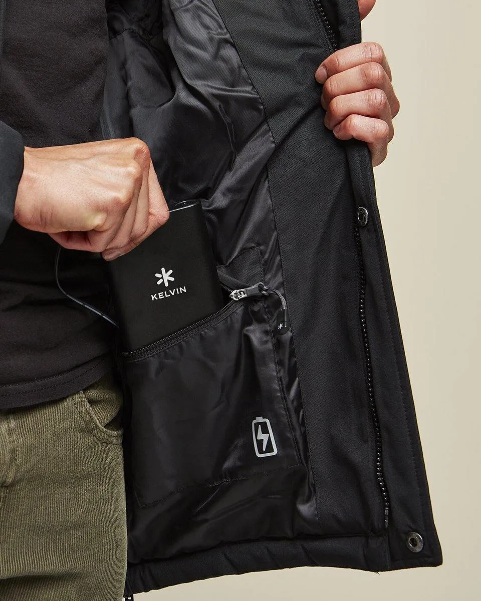 Howard Men’s Heated Parka Black