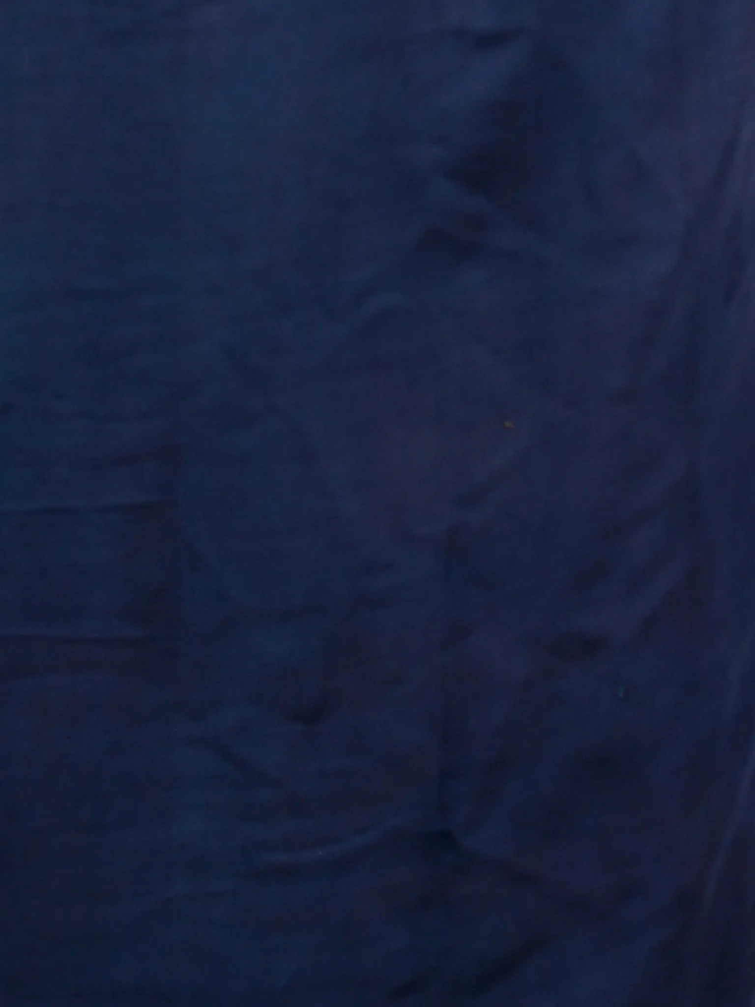 Indigo Blue Hand Block Printed Chiffon Saree with Zari Border - S031702814