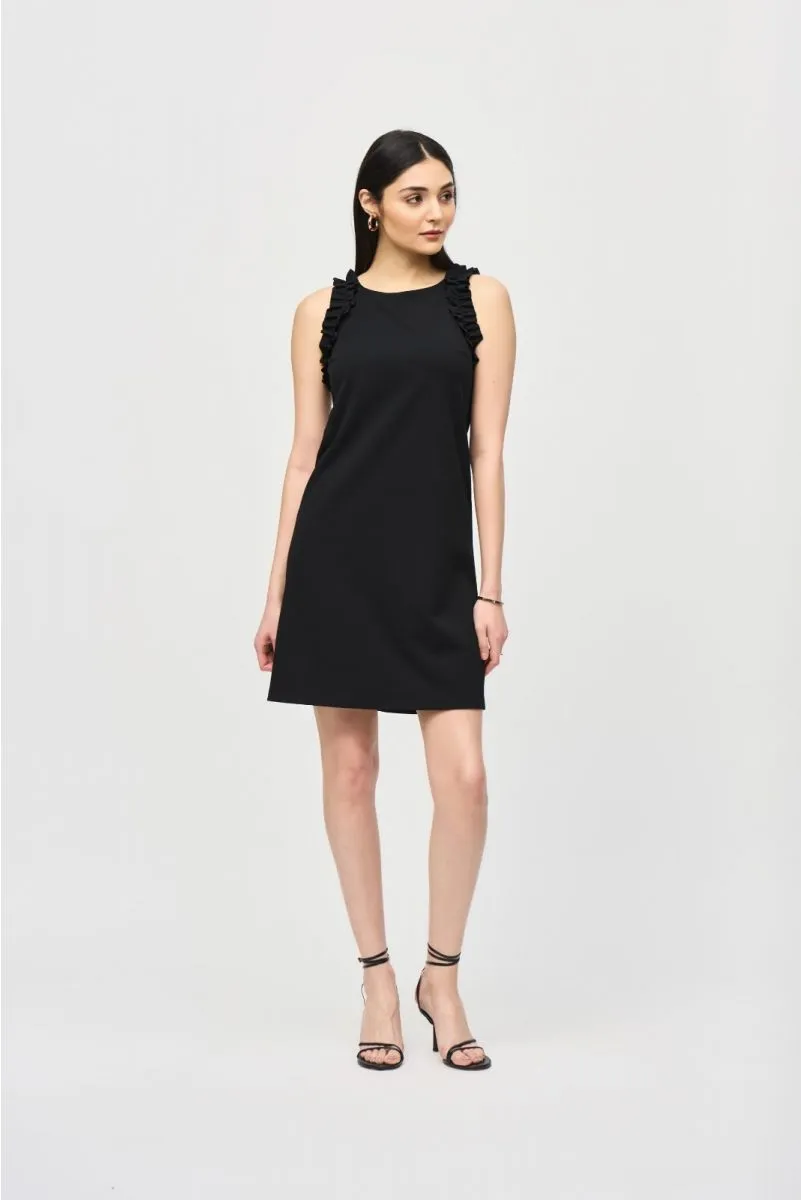 Joseph Ribkoff Ruffled Sleeveless Shift Dress 242115