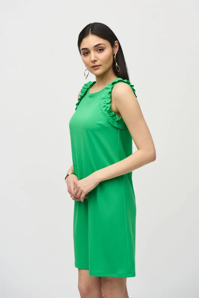 Joseph Ribkoff Ruffled Sleeveless Shift Dress 242115