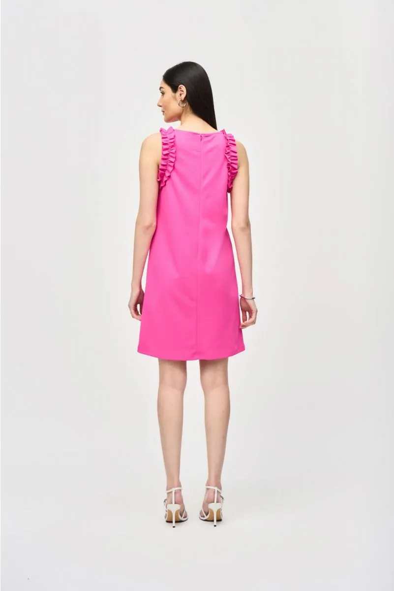 Joseph Ribkoff Ruffled Sleeveless Shift Dress 242115