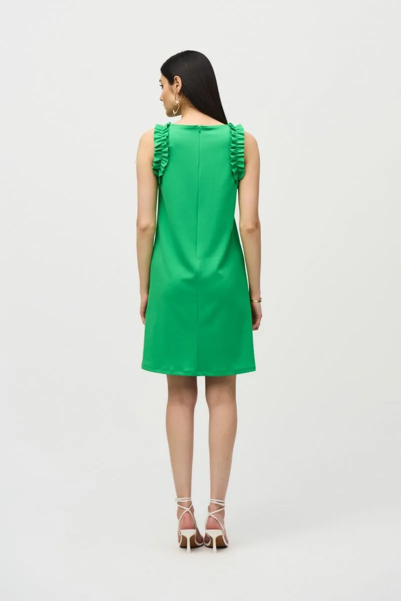 Joseph Ribkoff Ruffled Sleeveless Shift Dress 242115