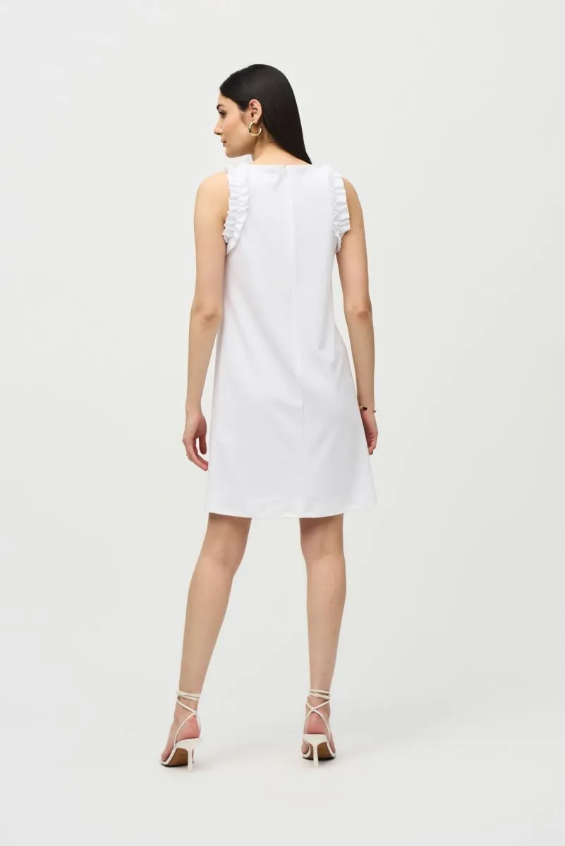 Joseph Ribkoff Ruffled Sleeveless Shift Dress 242115