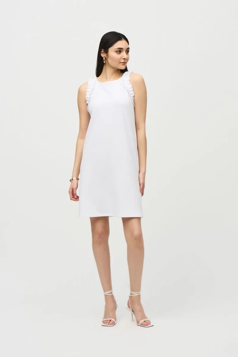 Joseph Ribkoff Ruffled Sleeveless Shift Dress 242115