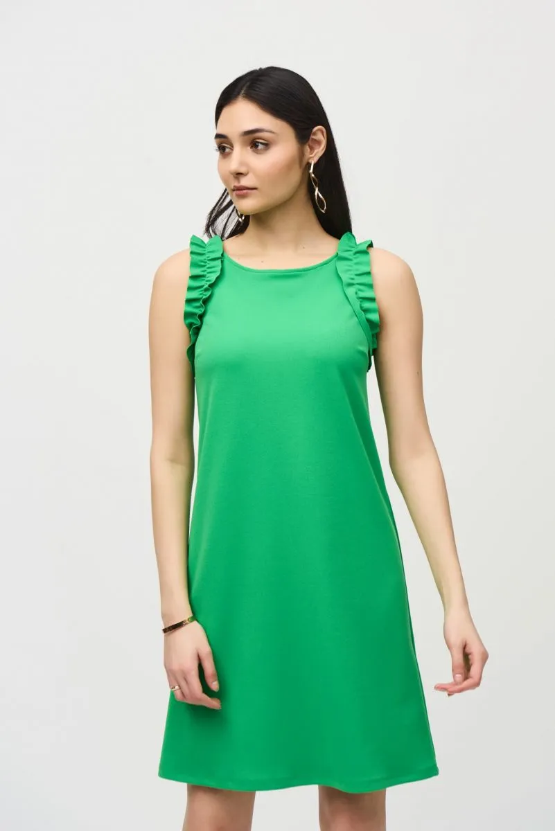 Joseph Ribkoff Ruffled Sleeveless Shift Dress 242115