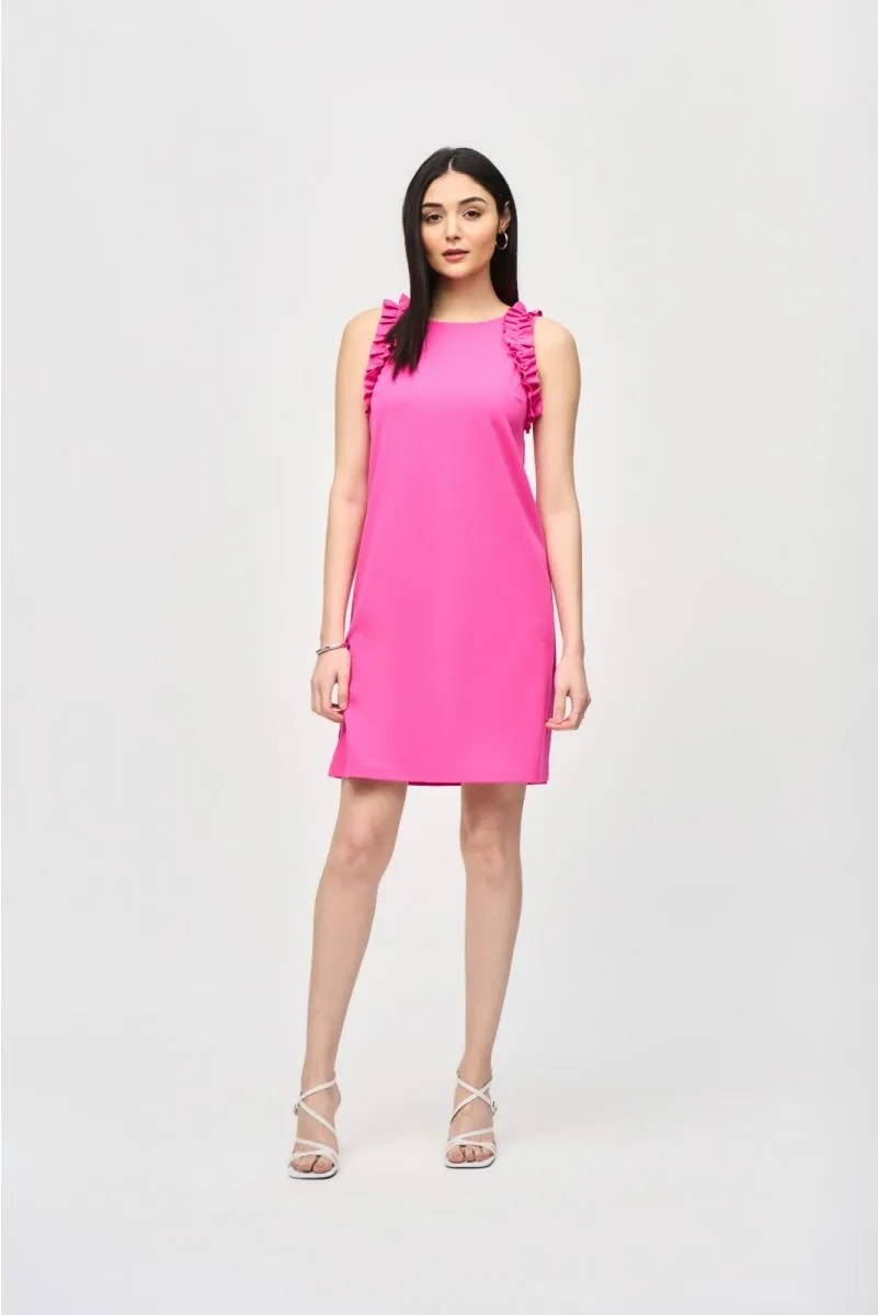 Joseph Ribkoff Ruffled Sleeveless Shift Dress 242115