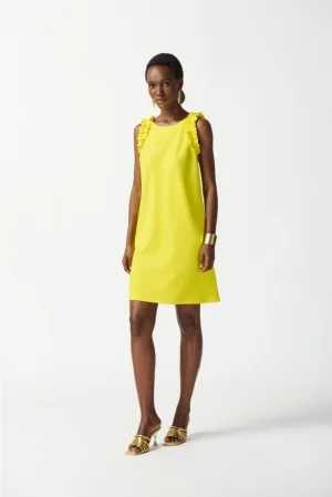 Joseph Ribkoff Ruffled Sleeveless Shift Dress 242115