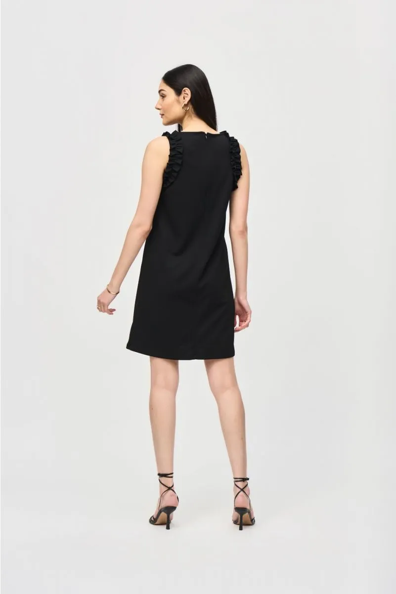 Joseph Ribkoff Ruffled Sleeveless Shift Dress 242115