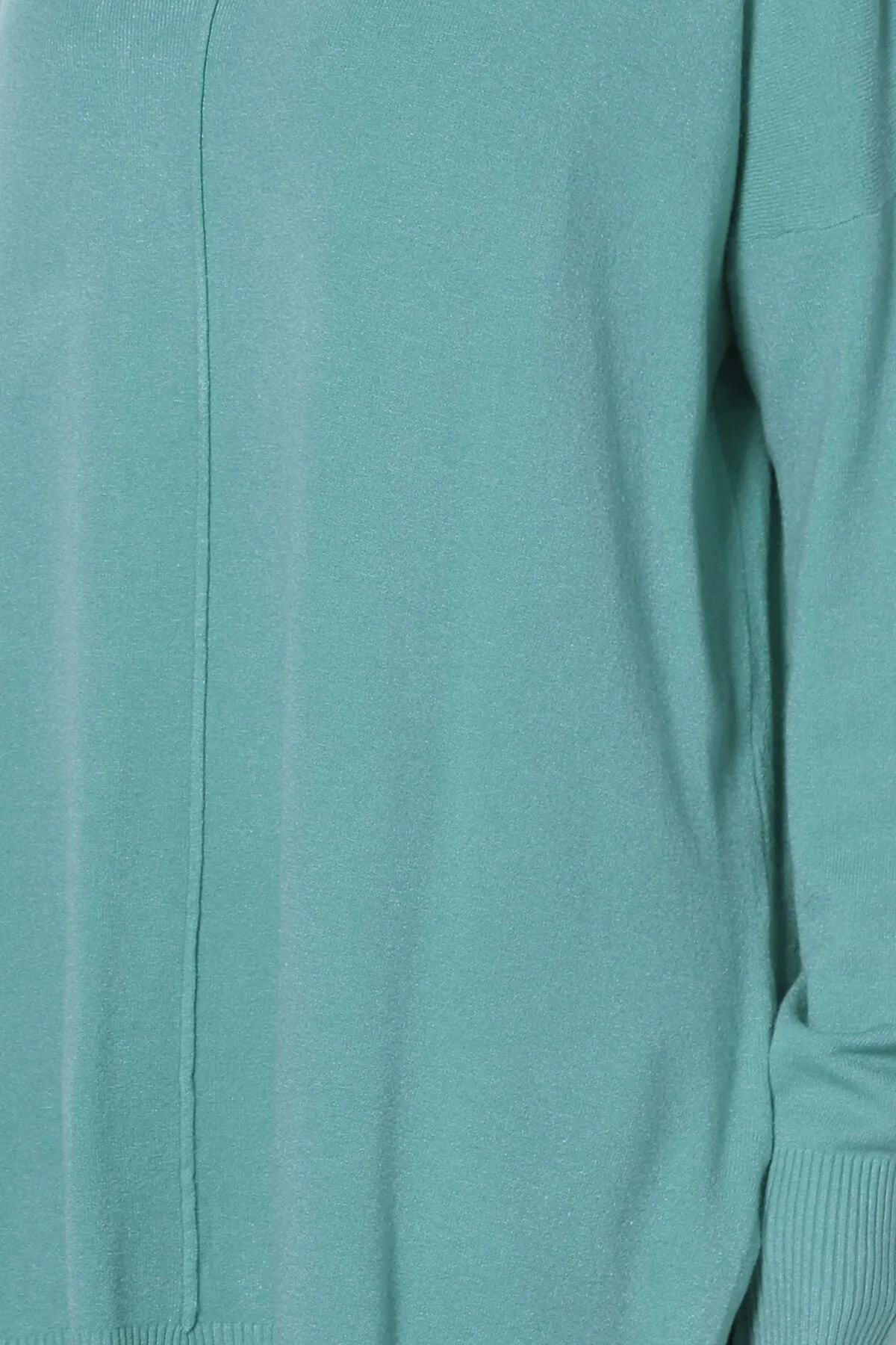 Katana Front Seam V-Neck Knit Sweater PLUS