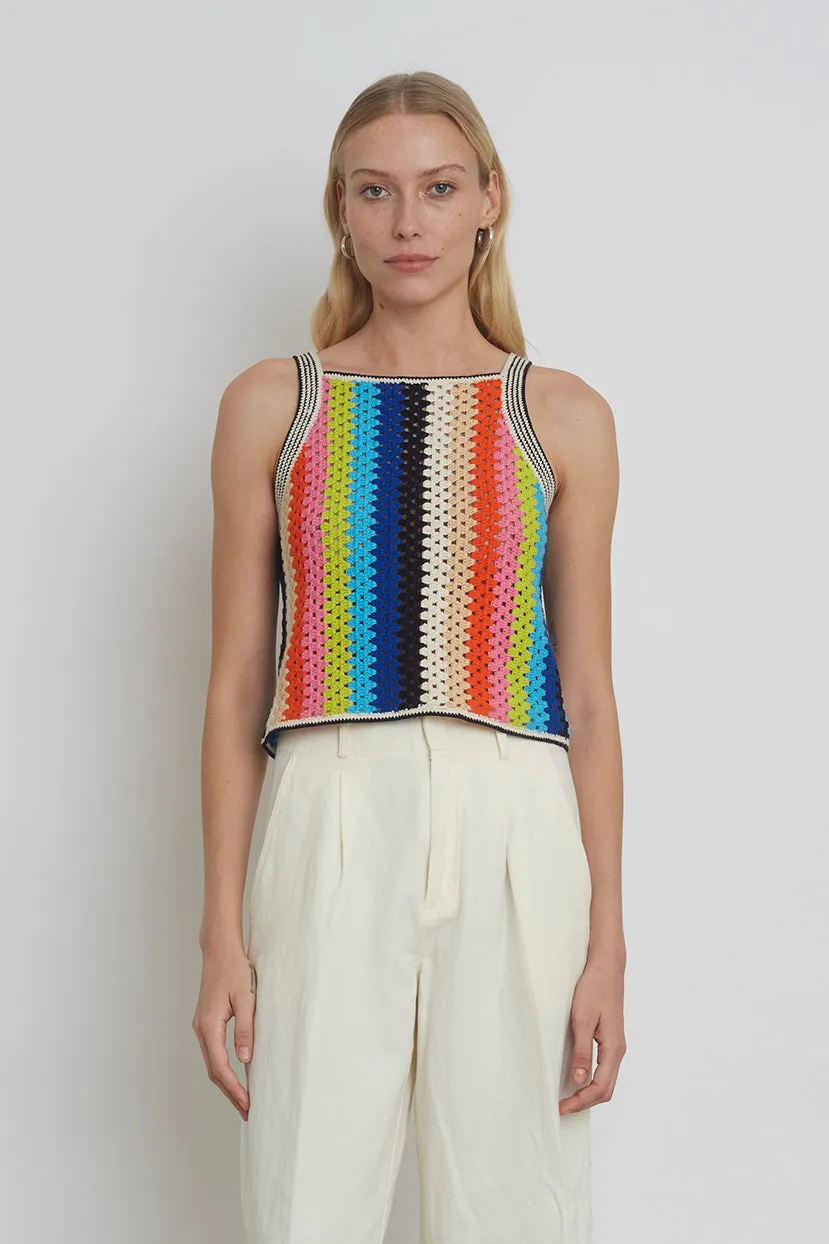 Kerry Crochet Tank (Multi) TS