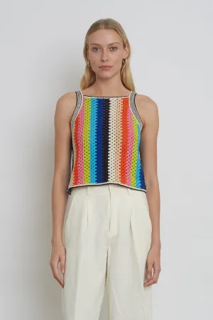 Kerry Crochet Tank (Multi) TS