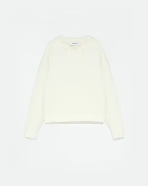 Knitted hoodie