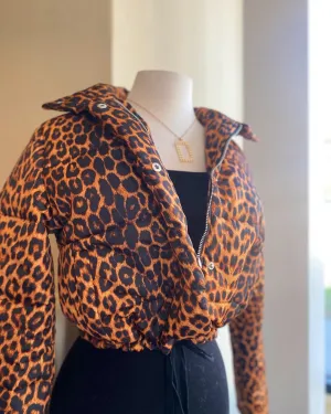 Leopard Puffer Jacket