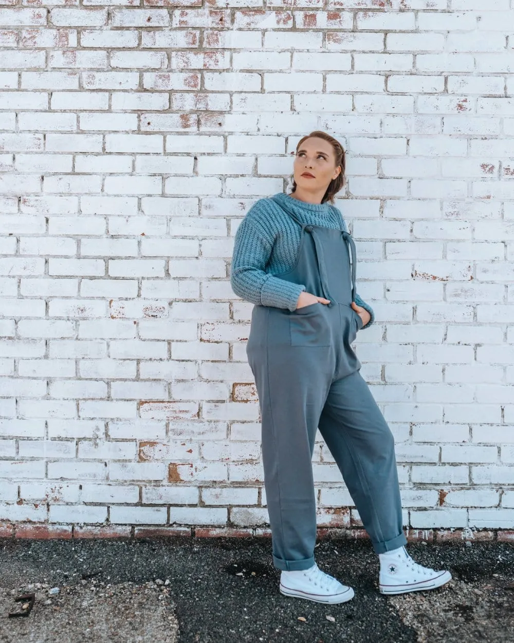 Lila Dark Blue Dungarees