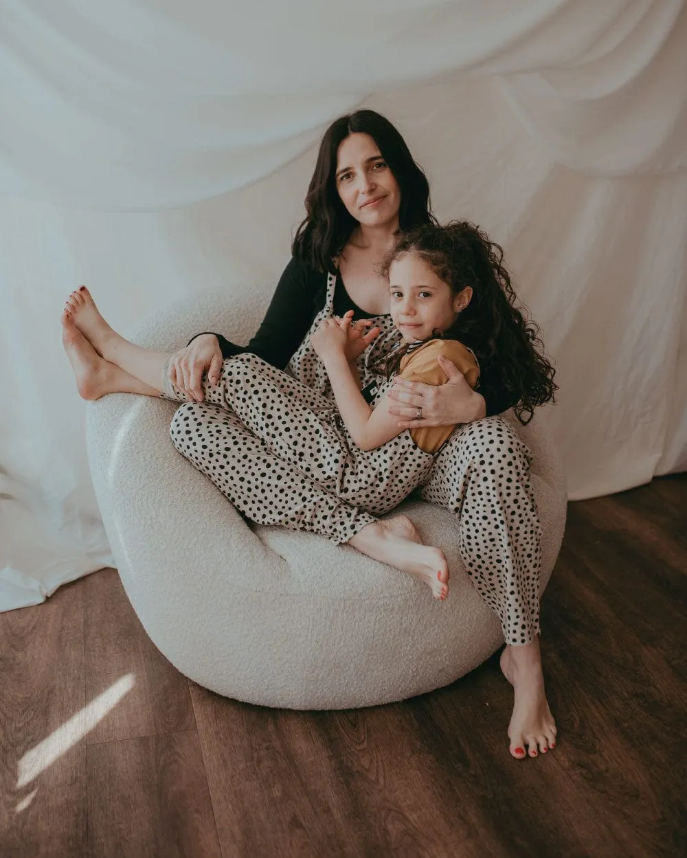 Lila Irregular Spot Dungarees