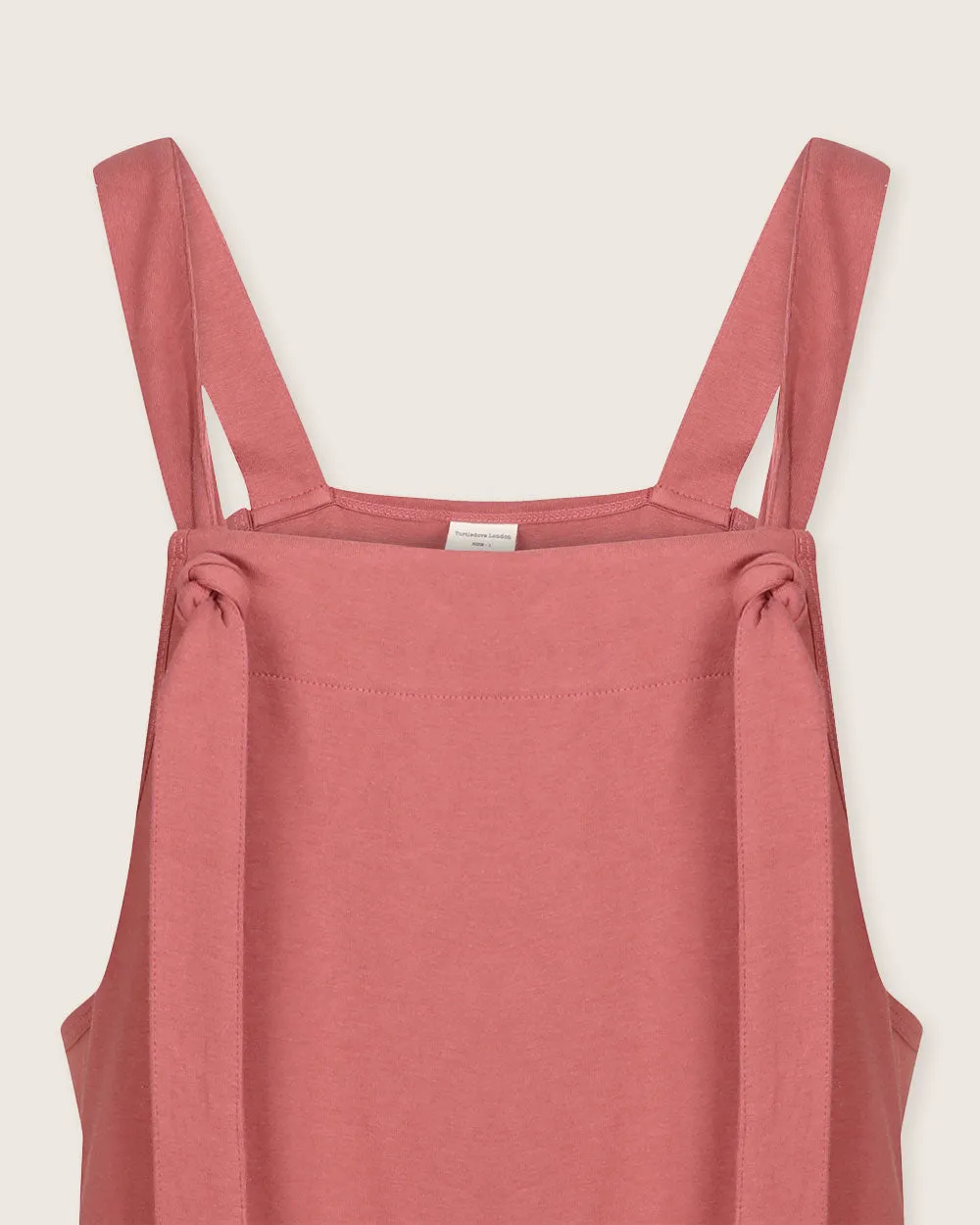 Lila Plain Brick Dungarees