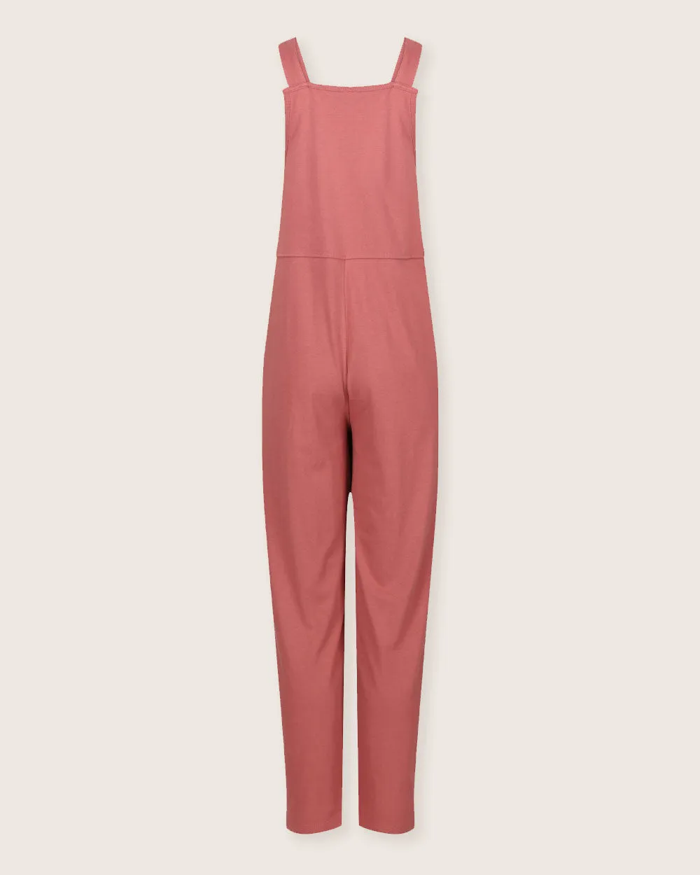 Lila Plain Brick Dungarees