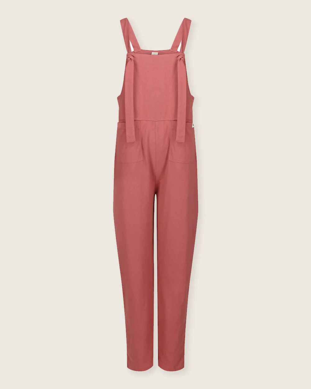 Lila Plain Brick Dungarees