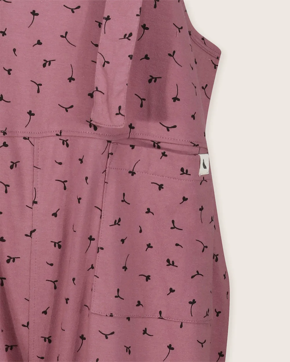 Lila Seedlings Print Dungarees