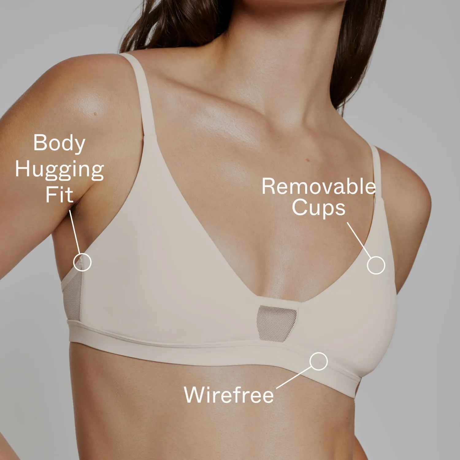 Limitless Wirefree Scoop Bra Ecru