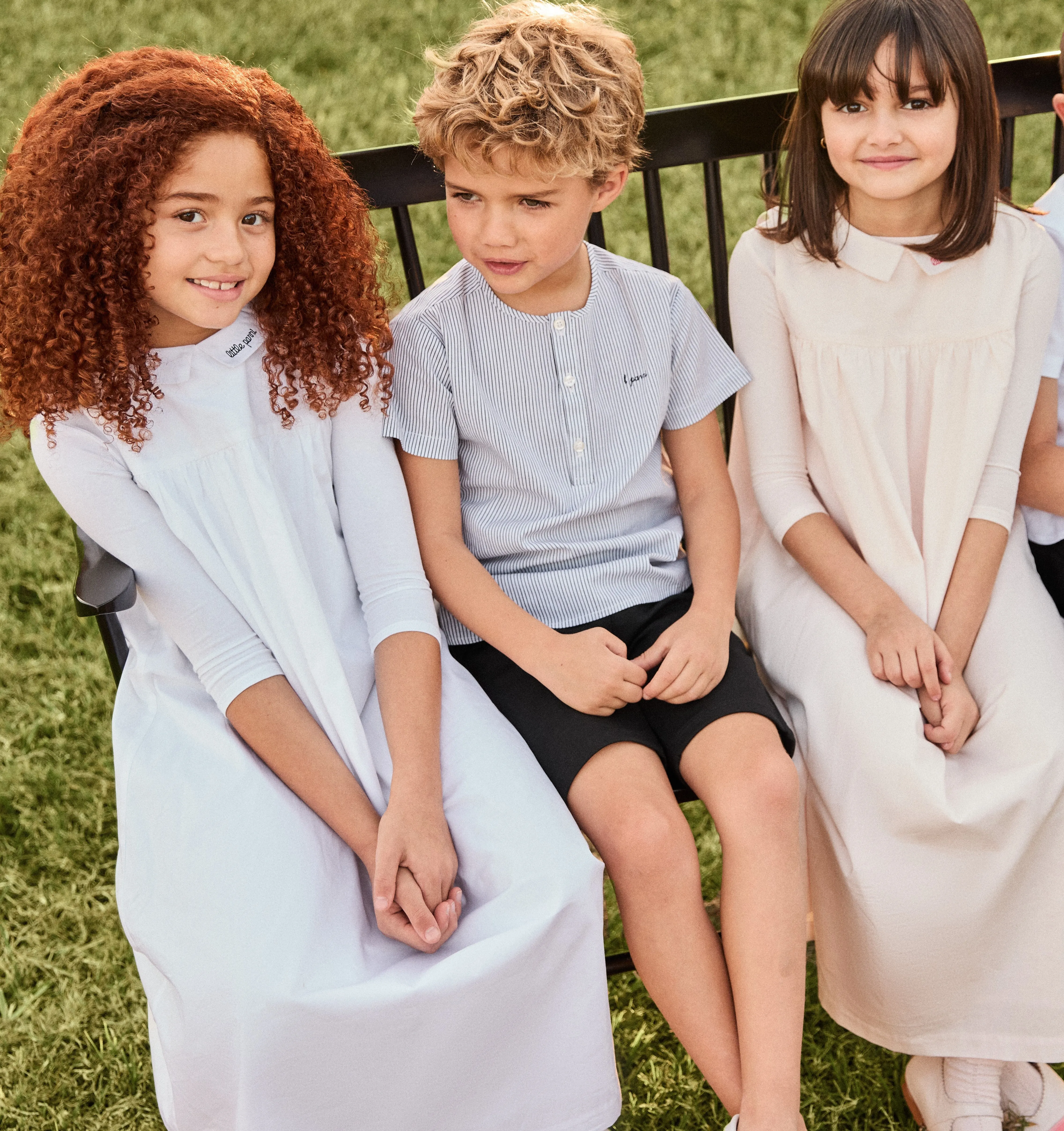Logo collar jumper   t-shirt by Little Parni