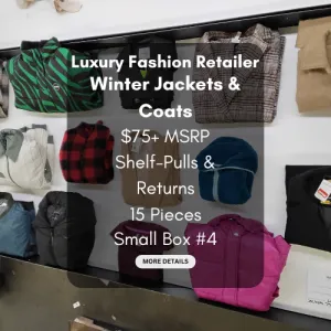 Luxury Fashion Retailer | Winter Jackets & Coats | $75  MSRP | Shelf-Pulls/Returns | 15 Pieces | Small Box #4