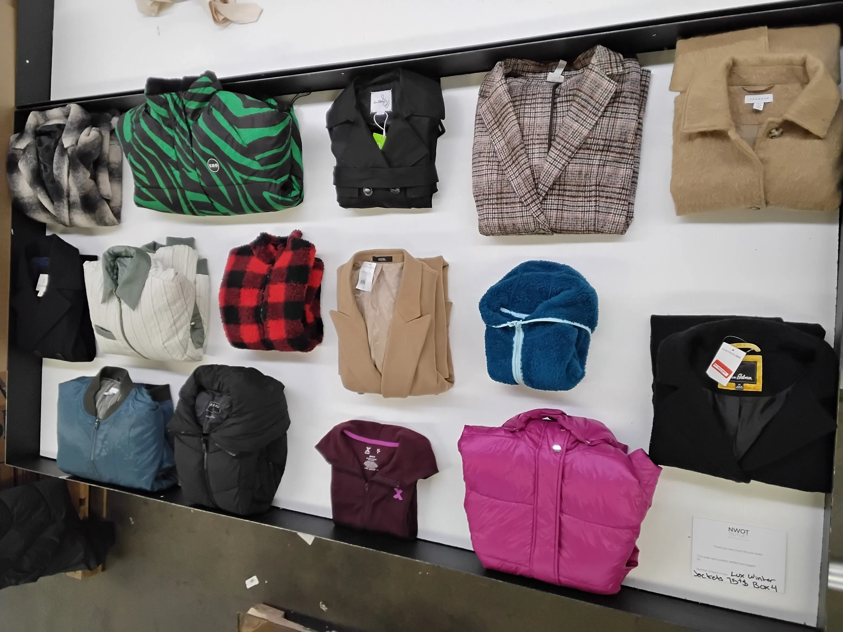 Luxury Fashion Retailer | Winter Jackets & Coats | $75  MSRP | Shelf-Pulls/Returns | 15 Pieces | Small Box #4
